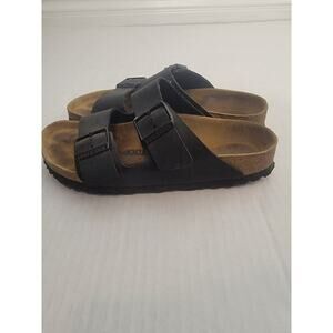 Birkenstock Black and Brown Flats